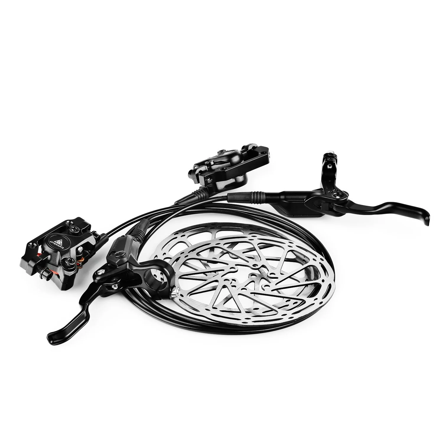 AFTERPARTZ NV-8 Hydraulic Disc Brake Kit for SHIMANO M315 M355 M375 M395 M396 AVID BB5 BB7 800MM Front Brake Cable and 1350MM Rear Brake Cable Black - Image 2
