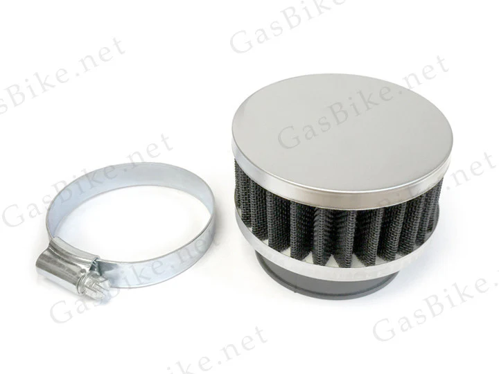 Round Air Filter High Performance - 48mm - Silver