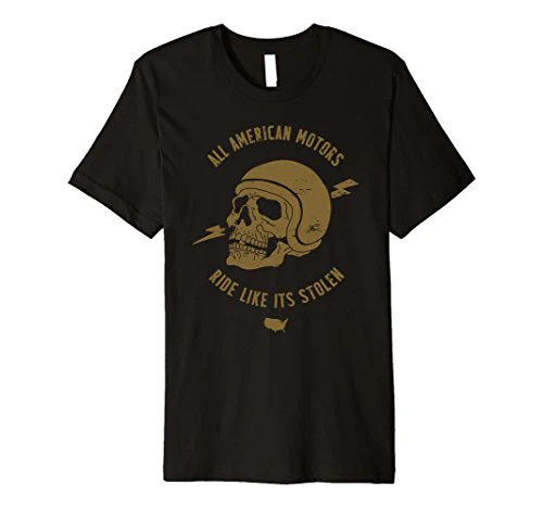 American Bikers and Riders - Motorcycle Racing T Shirt - Image 3