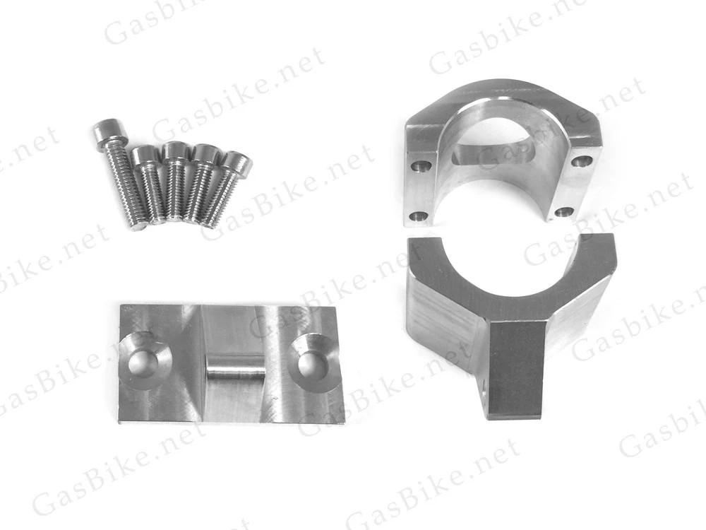 Gasbike CNC Front (1.65" Diameter) & Back (1.25" Diameter) Engine Mount With Rubber Cushion - Image 3
