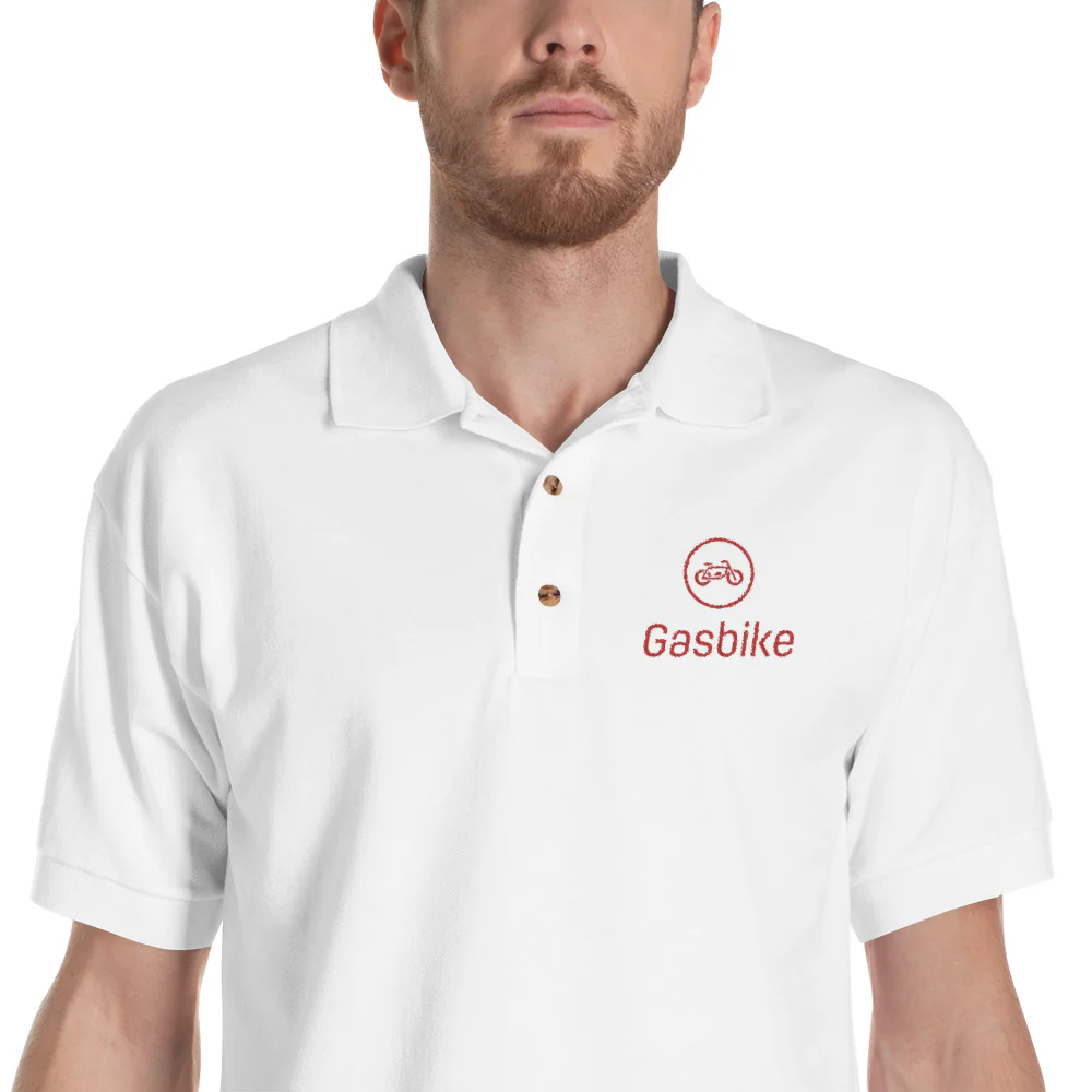 Gasbike Embroidered Polo Shirt