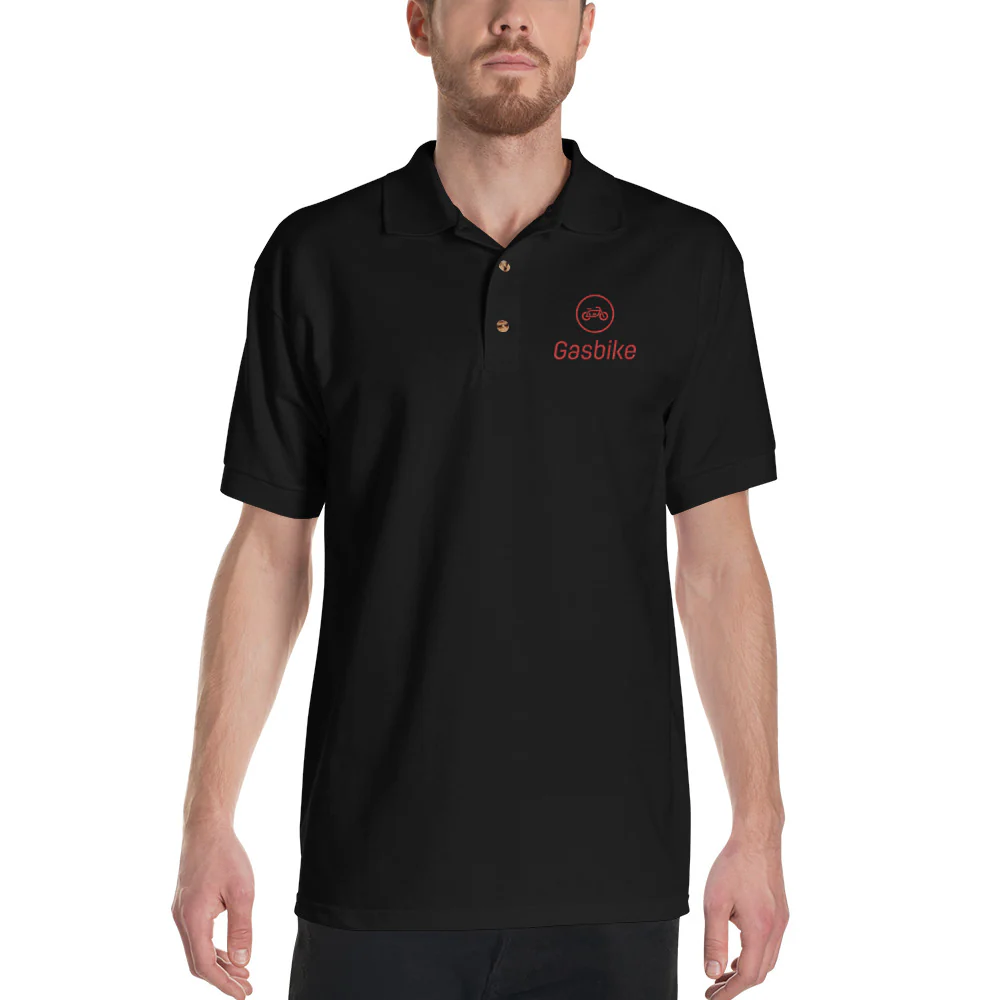 Gasbike Embroidered Polo Shirt - Image 4