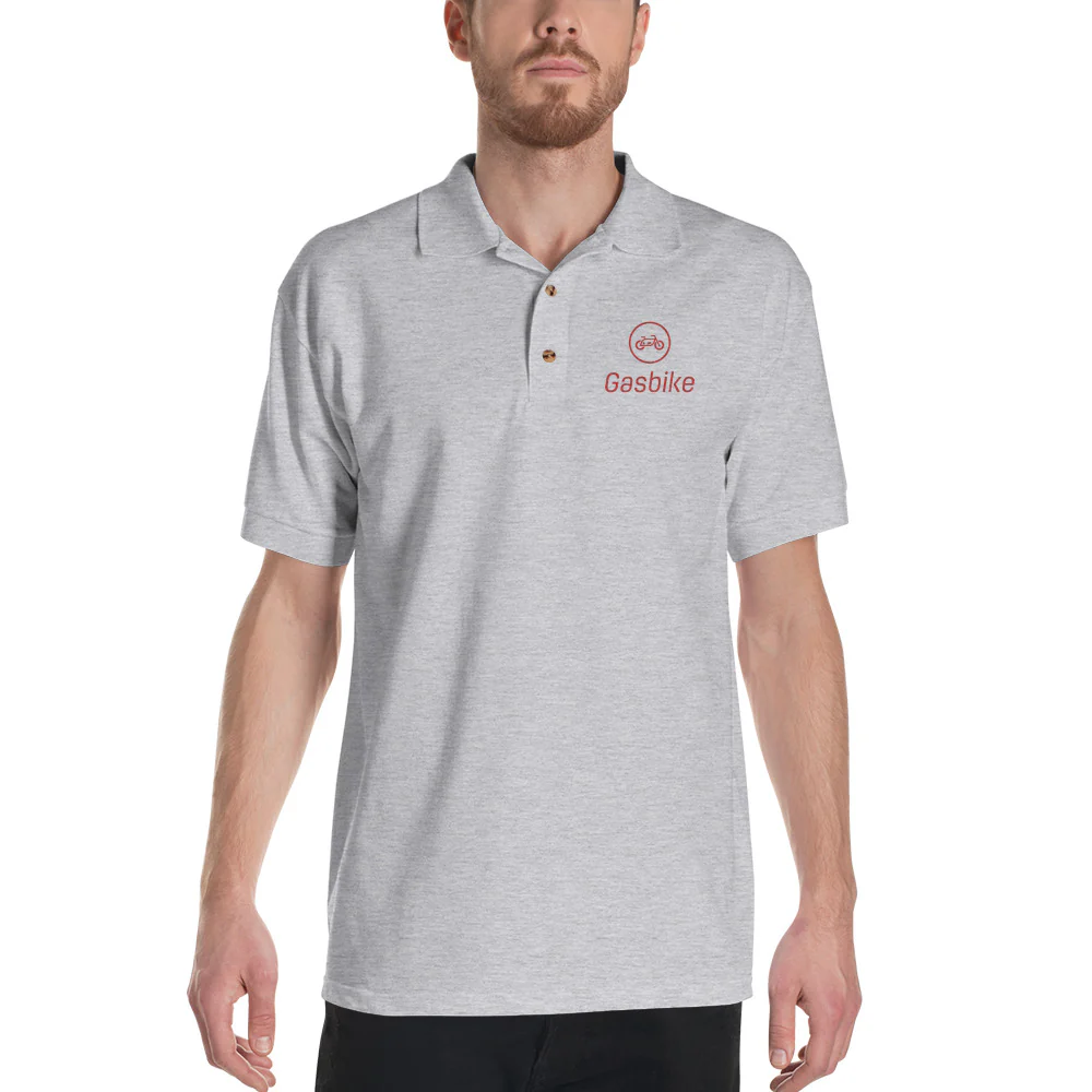 Gasbike Embroidered Polo Shirt - Image 6