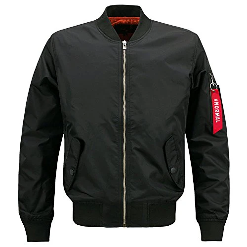 HANQIU Mens Outdoor Lightweight Army Military Flight Bomber Jackets Windbreaker - Image 3