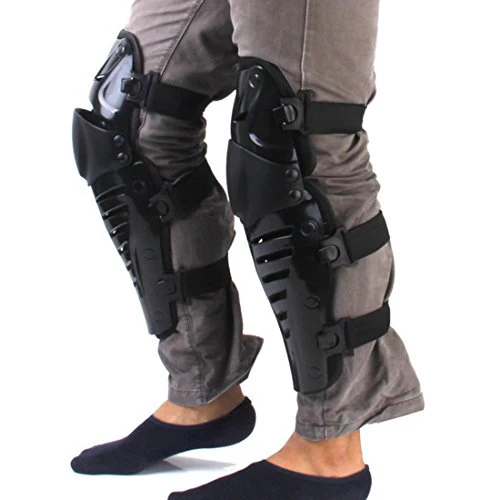 Knee Support Guard Protector Safety Pad for Motorcycle Motobike Motocross Racing Rider Extreme Sports Protective Gear - Black - Image 6