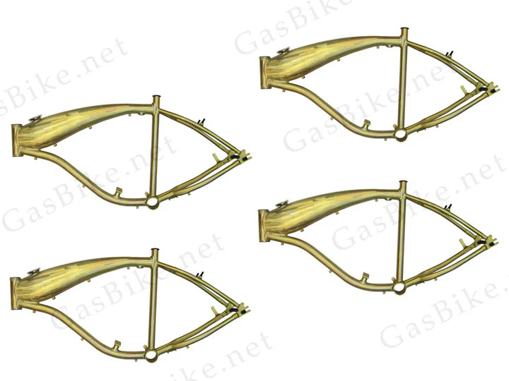 SkyHawk Aluminum Bike Frame GT2-A for 48cc / 66cc 2-Stroke & 4-Stroke Engines - 4x COMBO