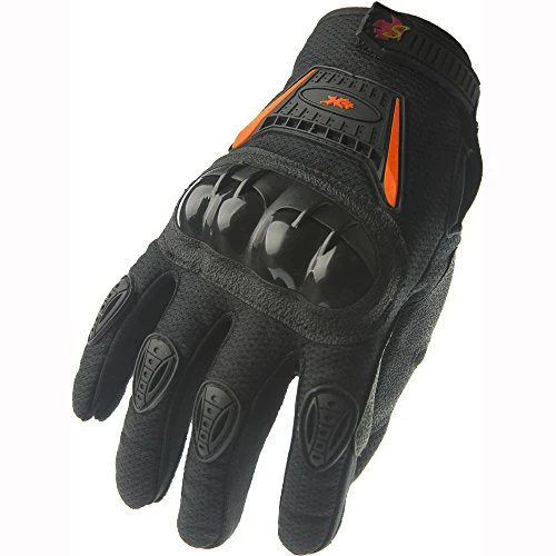 Street Bike Full Finger Motorcycle Gloves 09 (Large, black) - Image 9